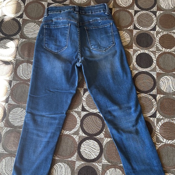 Wax Jean Women’s Dark Blue Skinny Stretch Jeans - Picture 3 of 4